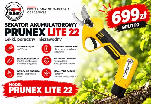 Zdjęcie produktu Sekator akumulatorowy elektryczny Prunex Lite 22 3