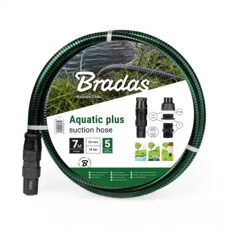 Zdjęcie produktu AQUATIC PLUS Zestaw ssawno-tłoczny 7m - CZARNY