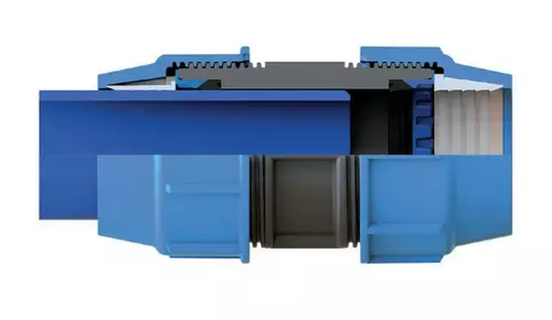 Zdjęcie produktu Przelot PE naprawczy 90-90 mm BLUE SEAL PN16
